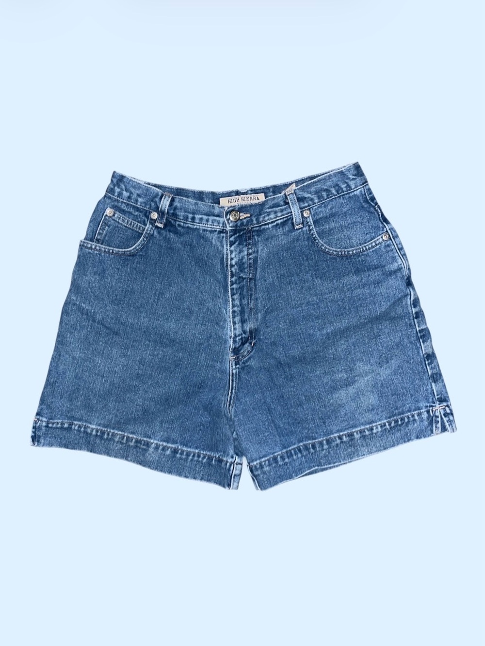 Vintage High Sierra Women's Blue Denim Shorts